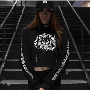 Sacred Scarab V1 Cropped Hoodie!